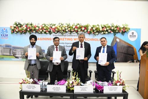 IIM Jammu jointly in association with Deakin University International Conference on “Reimagining Marketing with Technology